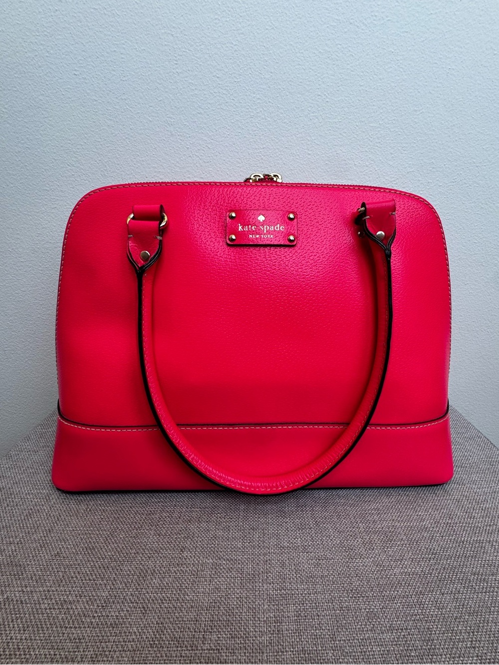 kate spade Watermelon Pink Large Bowler Bag